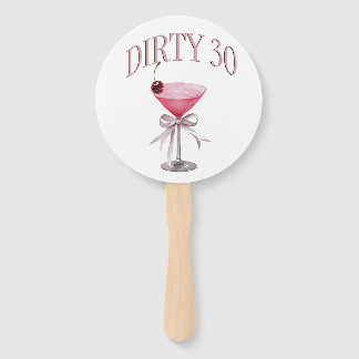 Éventail Dirty 30 Pink Coquette fête d'anniversaire