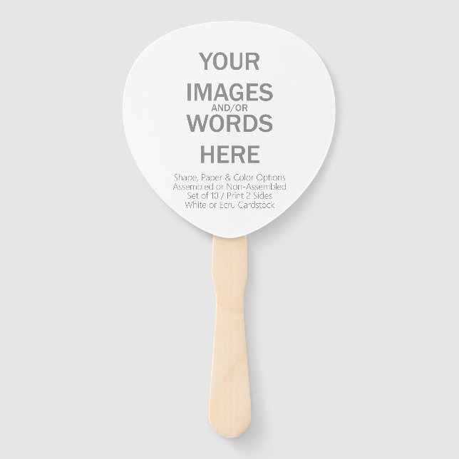 Éventail do-it-yourself (Autres options) - (Devant)