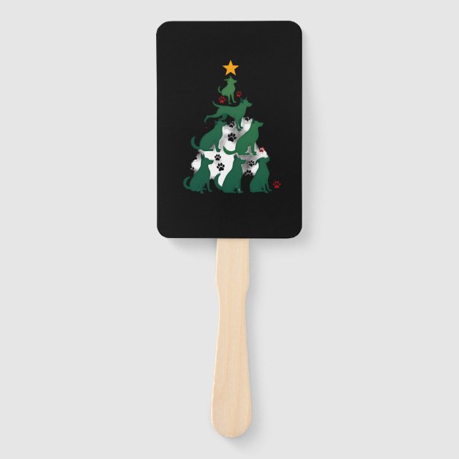 Éventail Dog Christmas Tree Shirt - Dog Christmas (2) (Devant)