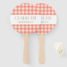 Doux mignon rose pâle en vichy plaid à carreaux
