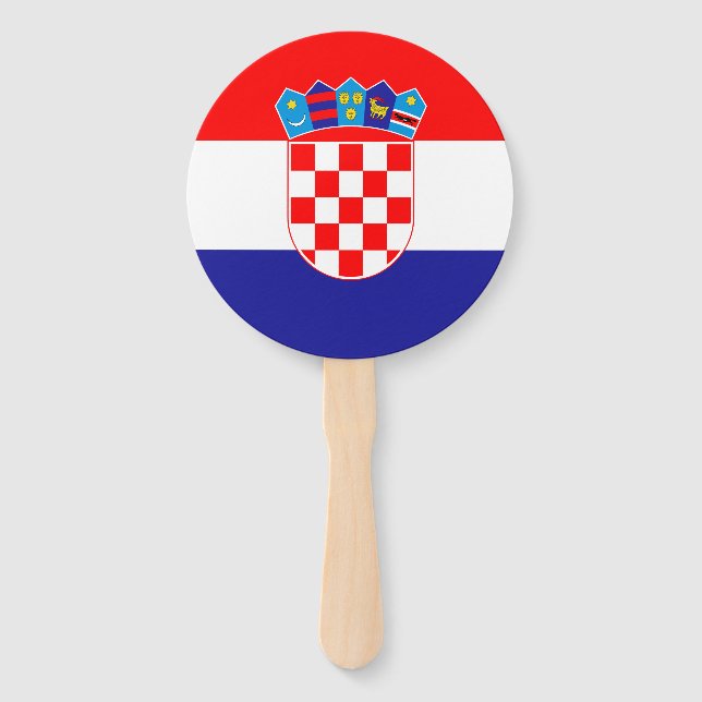 Éventail Drapeau croate (Devant)