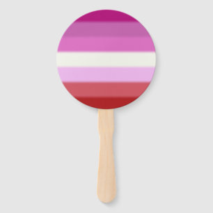 Éventail Drapeau de la Fierté lesbienne tombée