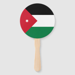 Éventail Drapeau de la Jordanie