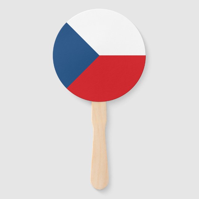 Éventail Drapeau de la République tchèque (Devant)