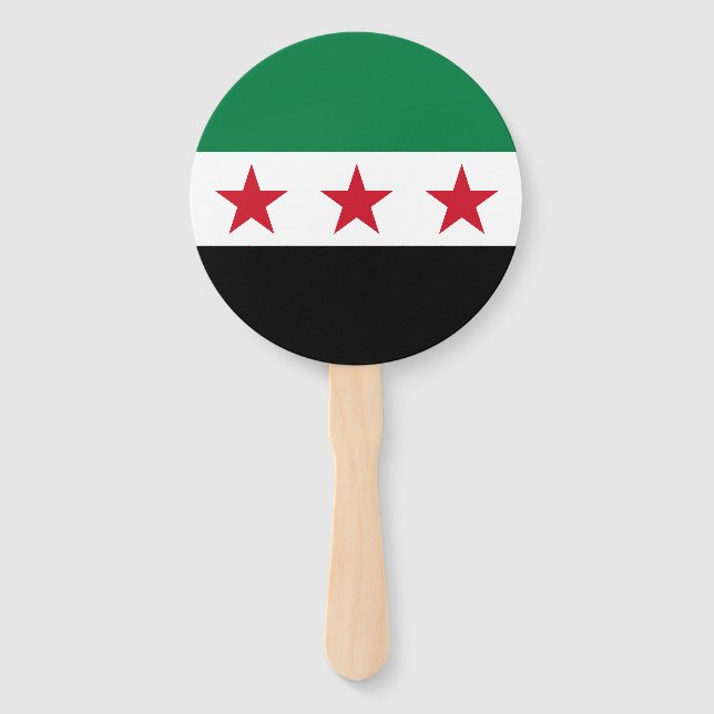 Éventail Drapeau de la Syrie (Devant)