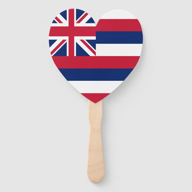 Éventail Drapeau de l'État d'Hawaii (Devant)