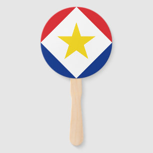 Éventail Drapeau de Saba