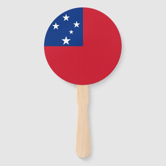 Éventail Drapeau de Samoa (Devant)
