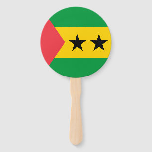 Éventail Drapeau de Sao Tomé-et-Principe