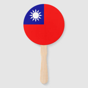 Éventail Drapeau de Taïwan