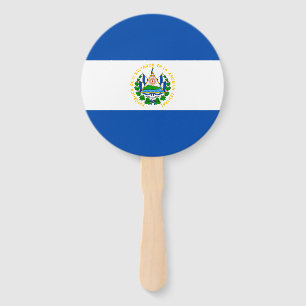 Éventail Drapeau d'El Salvador
