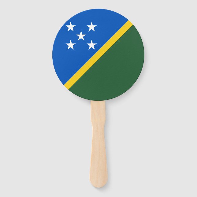 Éventail Drapeau des Îles Salomon (Devant)