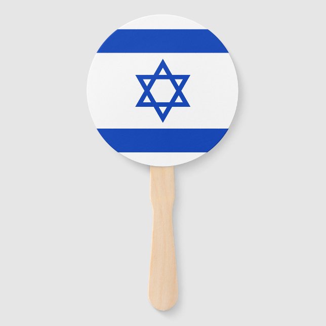 Éventail Drapeau d'Israël (Devant)