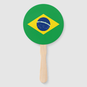 Éventail Drapeau du Brésil patriotique