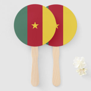 Éventail drapeau du Cameroun