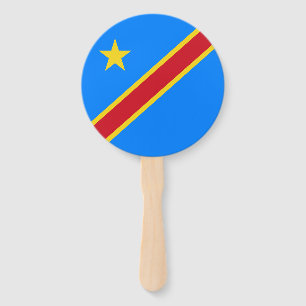 Éventail Drapeau du Congo Kinshasa