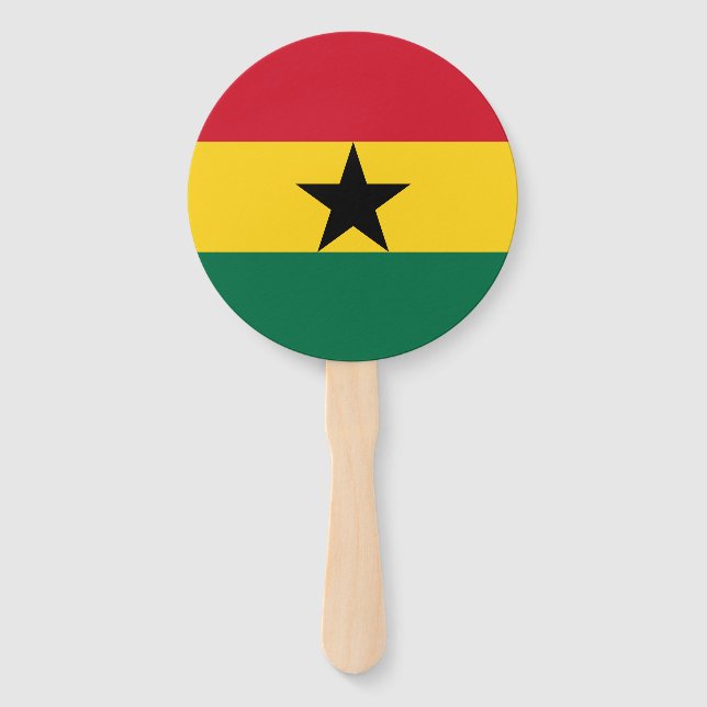 Éventail Drapeau du Ghana (Devant)