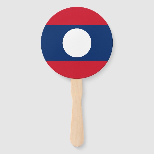 Éventail Drapeau du Laos (Devant)