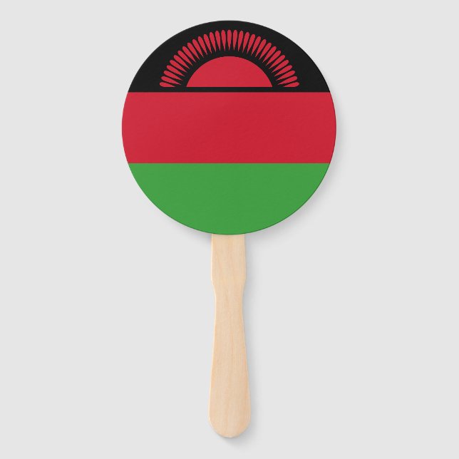 Éventail Drapeau du Malawi (Devant)