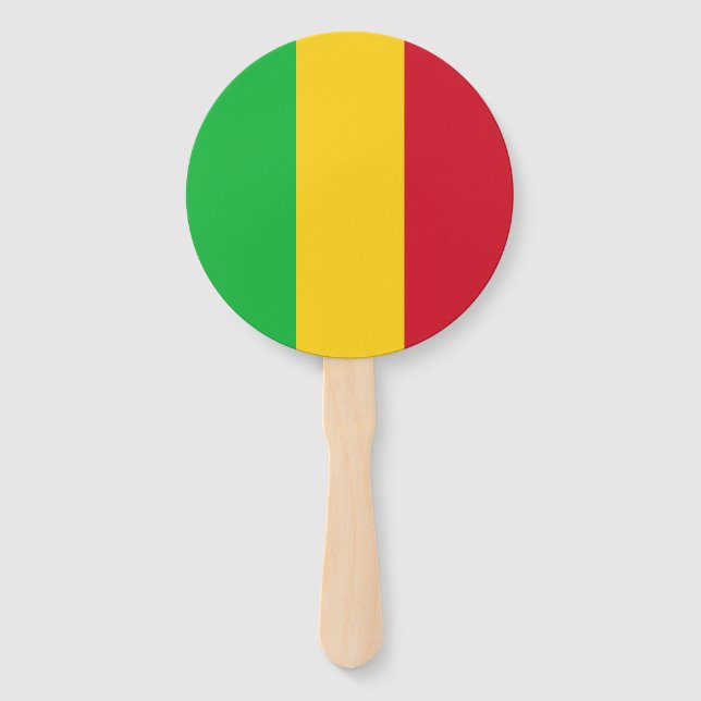 Éventail Drapeau du Mali (Devant)