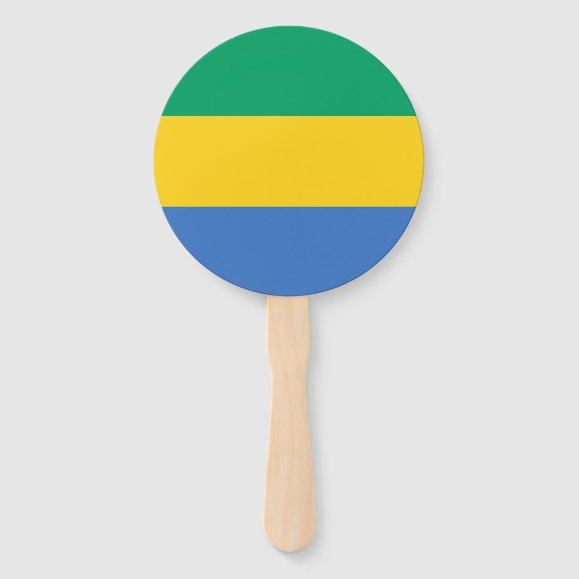 Éventail Drapeau Gabon (Devant)