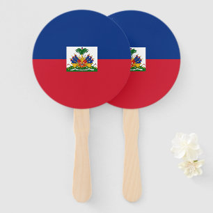 Éventail Drapeau Haïti