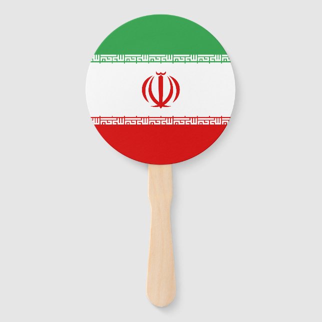Éventail Drapeau Iran (Dos)