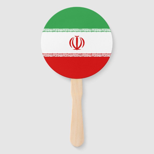 Éventail Drapeau Iran (Devant)