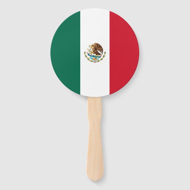 Éventail Drapeau mexicain (Devant)