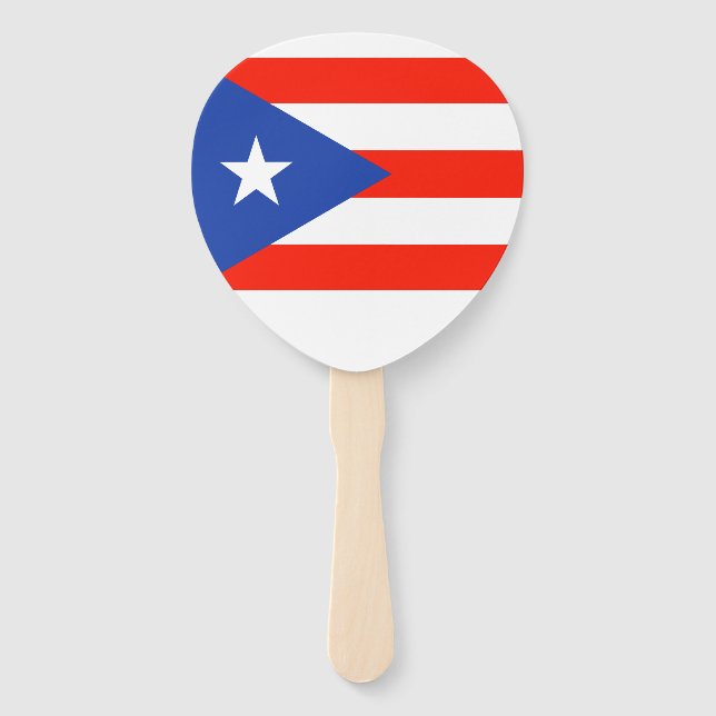 Éventail Drapeau porto-ricain Boricua Bandera 4José (Dos)