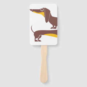 Éventail Drôle mignon dachshund pour parent chien long