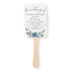 Dusty Blue Botanical Wedding Programme