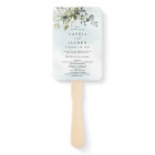 Dusty Blue Eucalyptus Green Programmes de mariage