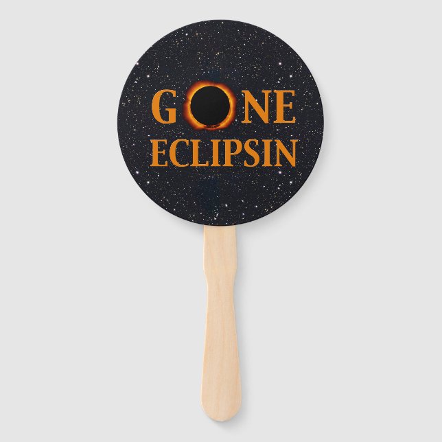 Éventail Éclipse solaire ECLIPSIN (Devant)