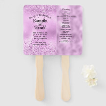 Elégant Faux Lilac Parties scintillant & Foil Wedd