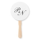 Élégant noir et blanc Monogramme photo Mariage