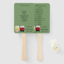 Élégant programme de mariage des vins de couple Vi