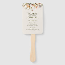 Élégant Programme de Mariage Floral Botanique Vint