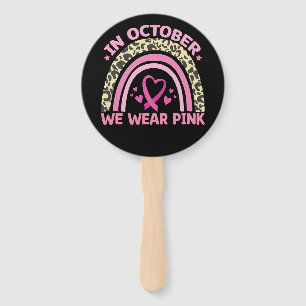 Éventail En Octobre Nous Portons Le Rose Pour La Sensibilis