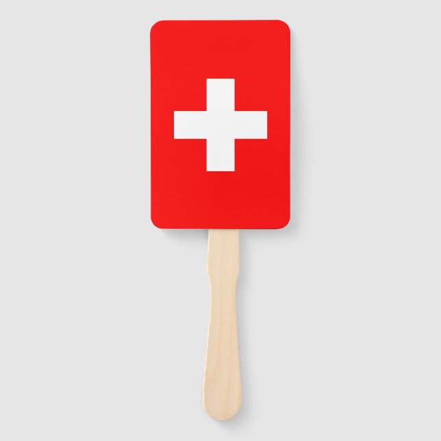Éventail Ensemble de ventilateur à main avec drapeau de la  (Devant)