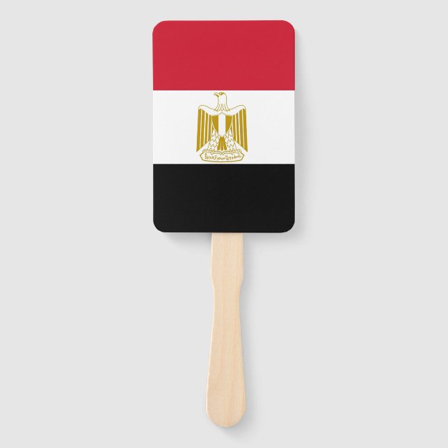 Éventail Ensemble de ventilateur à main avec drapeau d'Egyp (Devant)