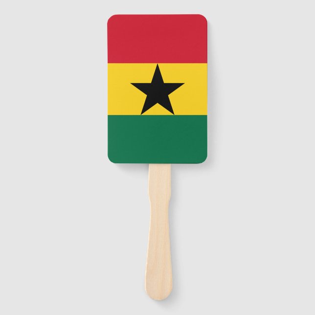 Éventail Ensemble de ventilateur à main avec drapeau du Gha (Devant)