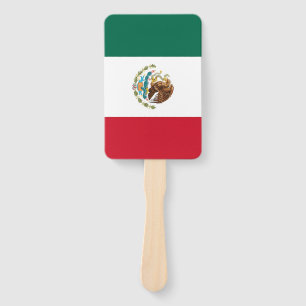 Éventail Ensemble de ventilateur à main avec drapeau du Mex