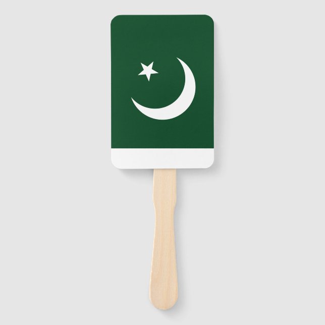 Éventail Ensemble de ventilateur à main avec drapeau du Pak (Devant)