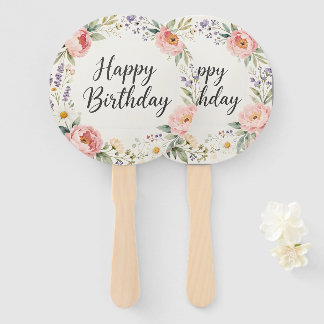 Éventail Ensemble d'éventails de fête floraux | Décoration