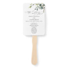 Eucalyptus Programme de Cérémonie Mariage de verdu