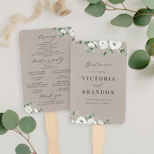 Éventail Eucalyptus Vert fleuris programmes de mariage rust