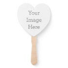 Eventail en forme de coeur