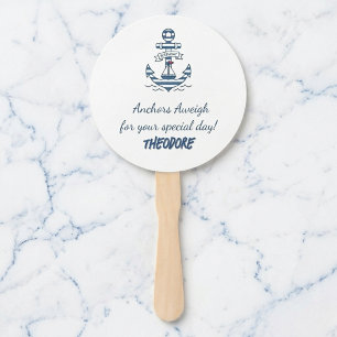 Éventail Eventail personnalisé "Anchors Aweigh"
