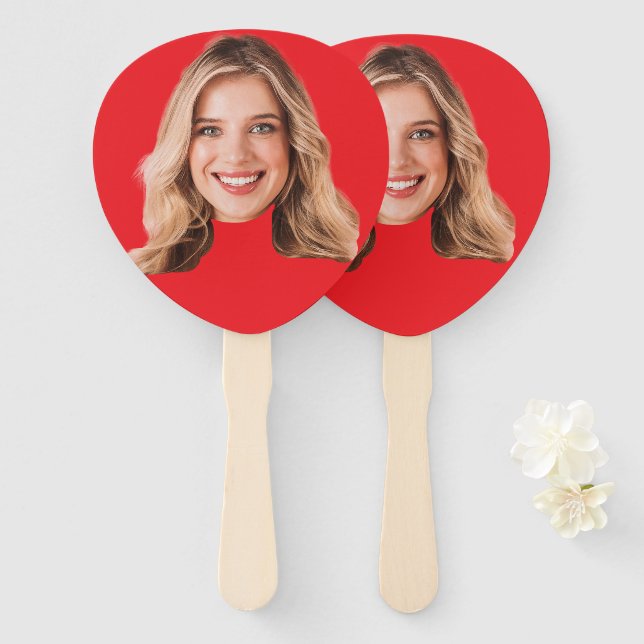 Éventail Face personnalisée (Devant et derrière)
